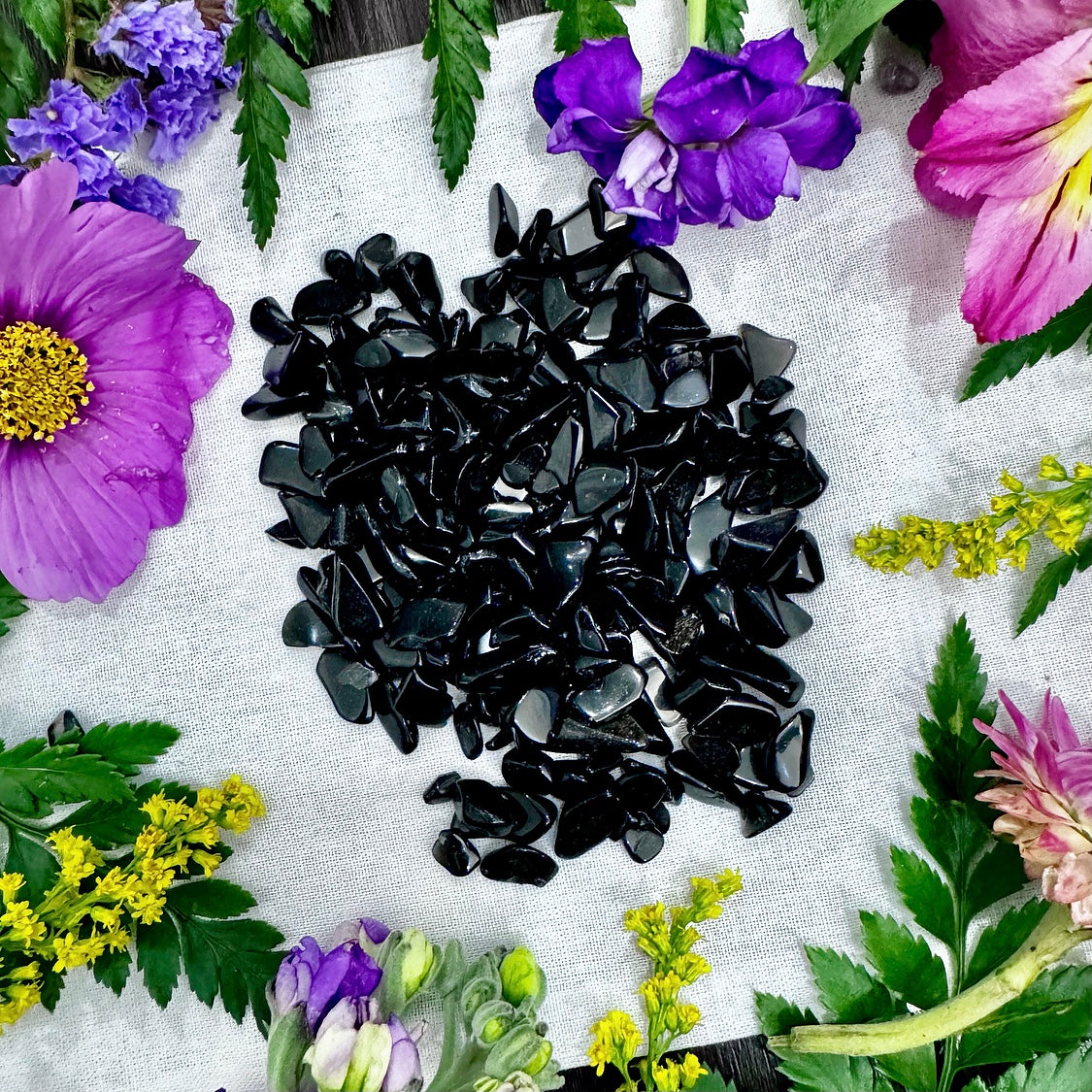 Black Obsidian | Crystal Chips