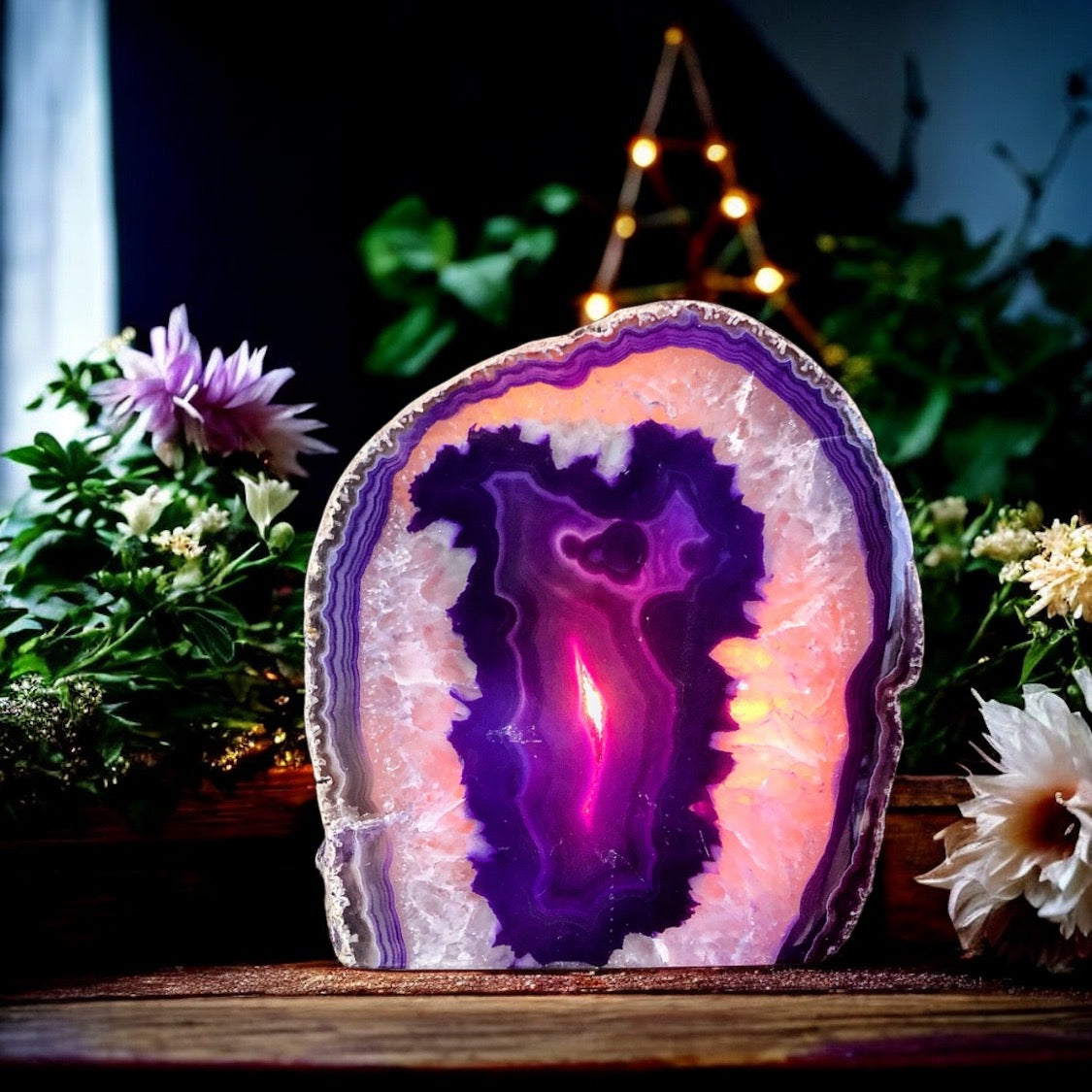 Agate Tea Light Candle Holder
