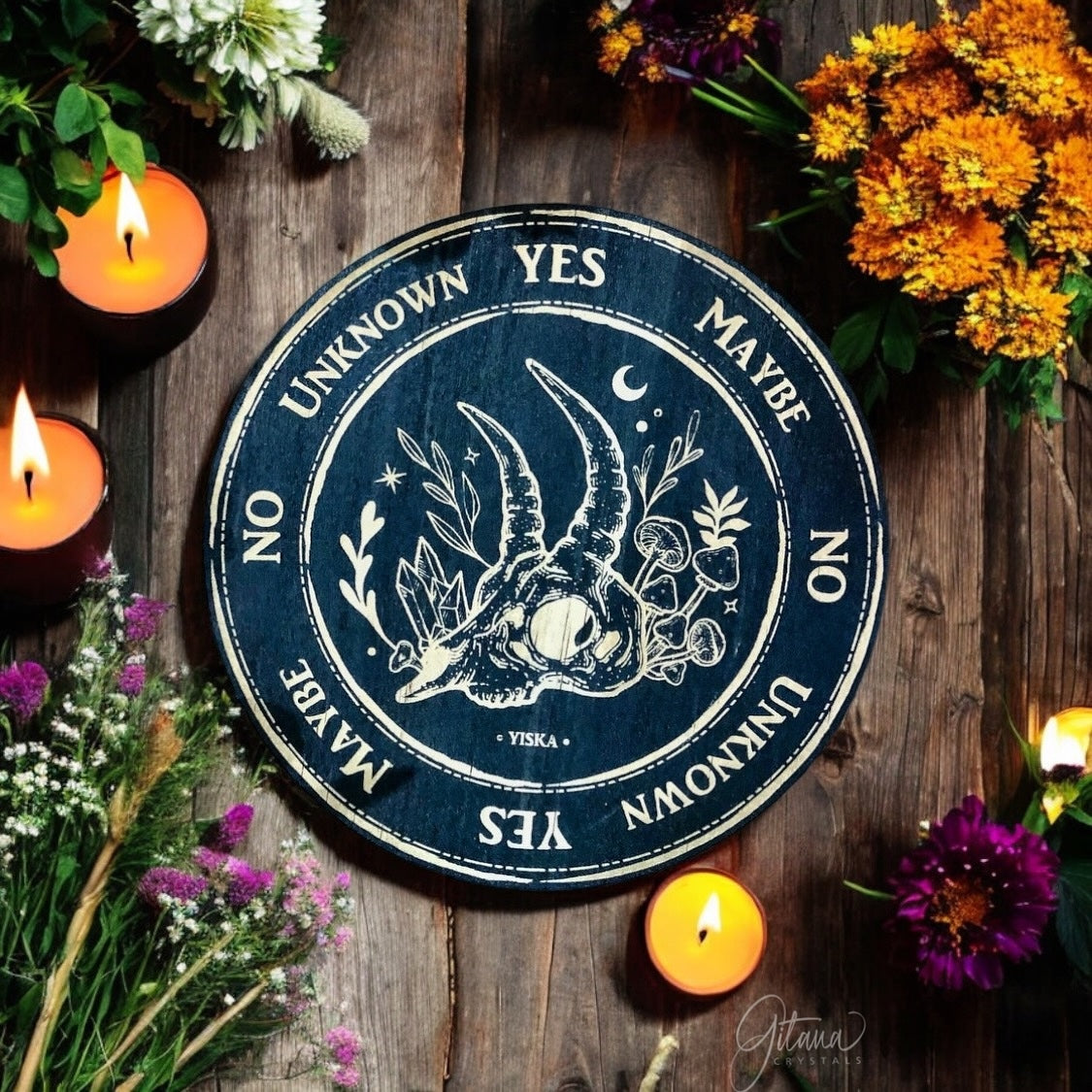 Pendulum Board | Forest Skull ~ Black