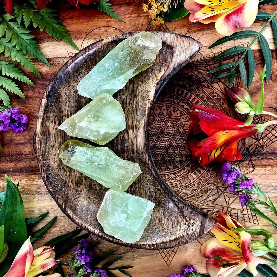 Green Calcite - The Witch’s Stone | Raw ~ Small