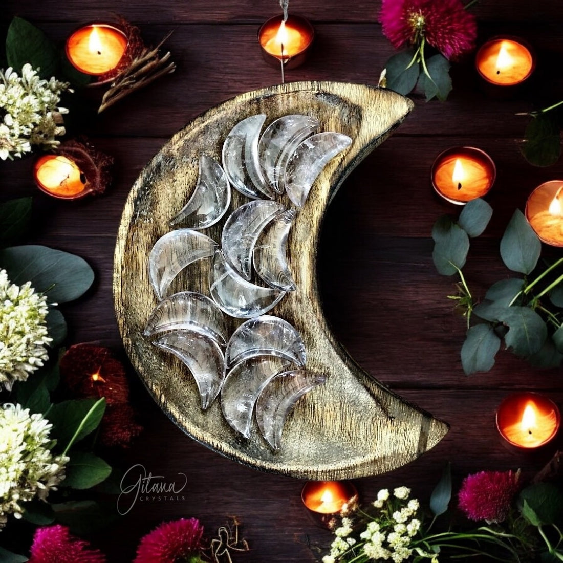 Smokey Quartz Moon