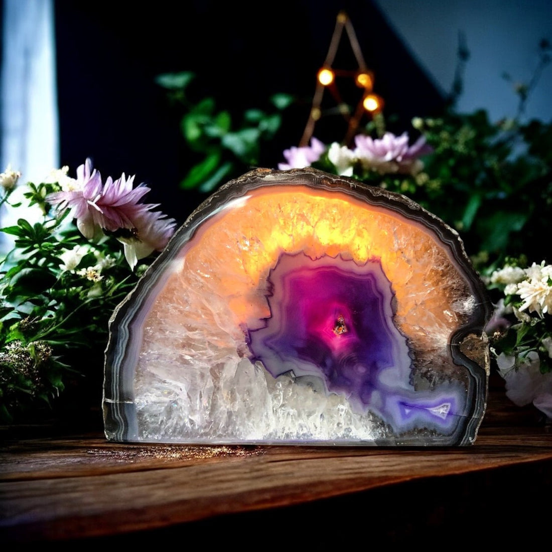 Agate Tea Light Candle Holder