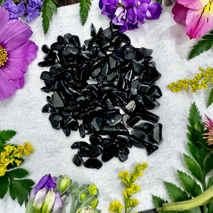 Black Obsidian | Crystal Chips