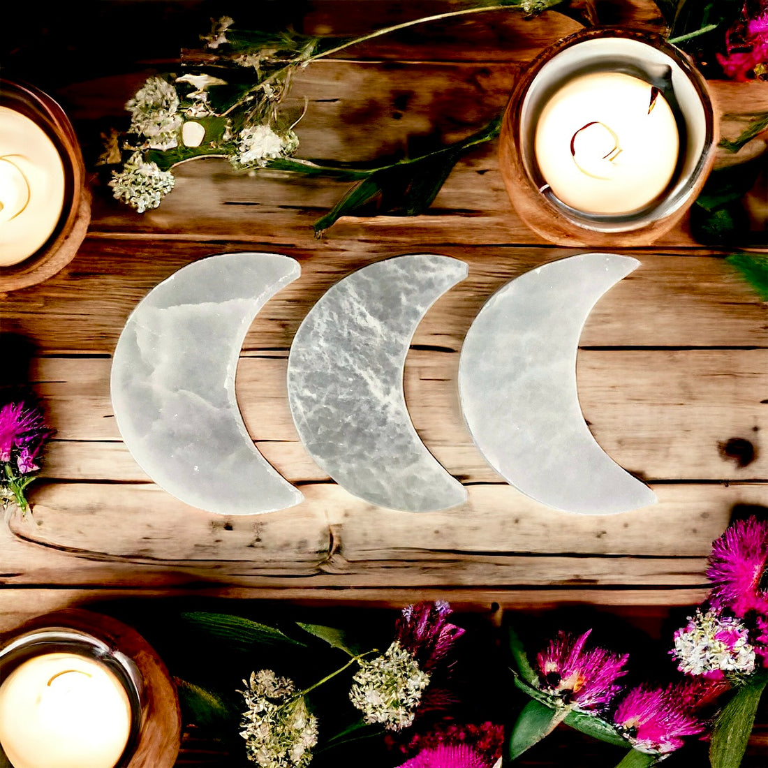 Selenite Crescent Moon | Morocco ~ Small