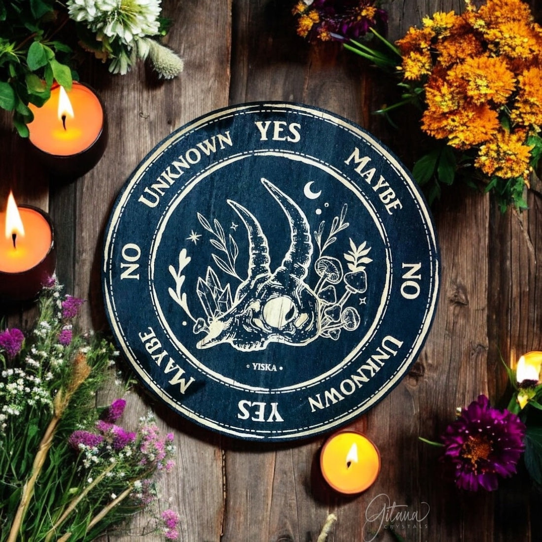 Pendulum Board | Forest Skull ~ Black