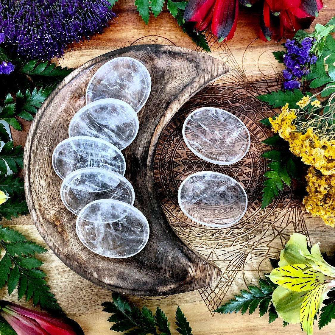 Clear Quartz Worry Stone