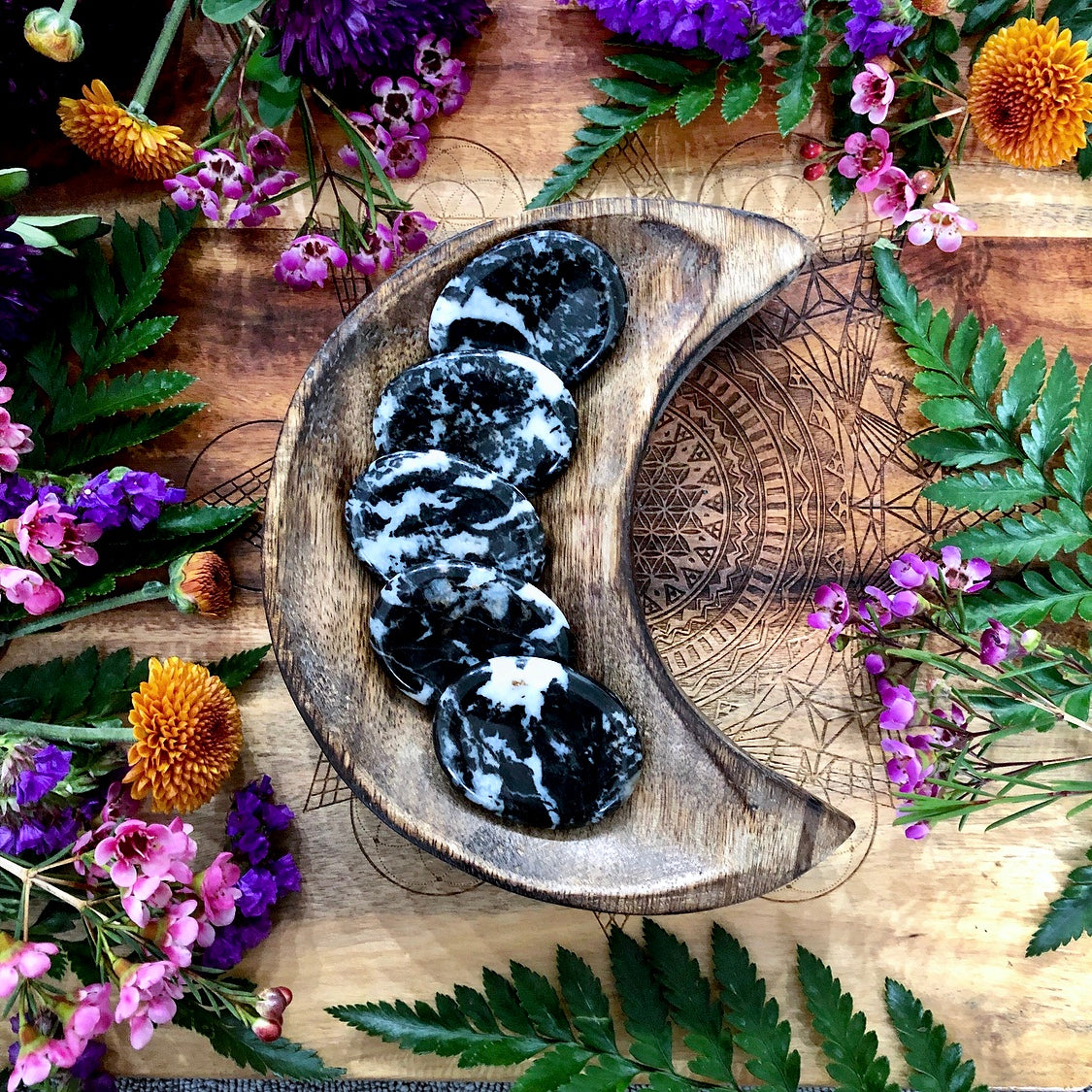 Zebra Jasper Worry Stone