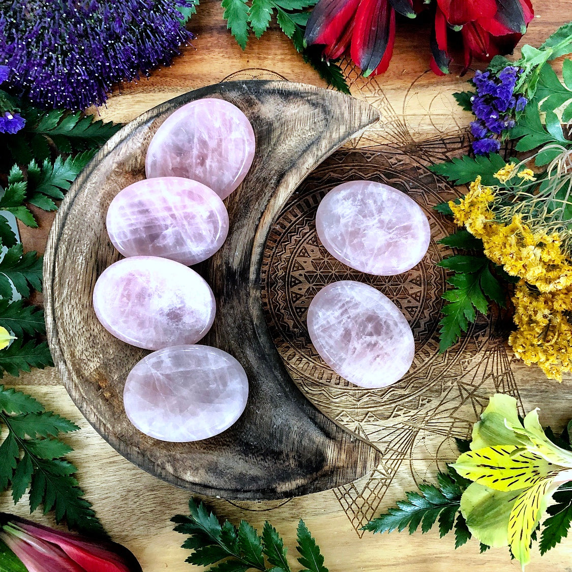 Rose Quartz Worry Stone