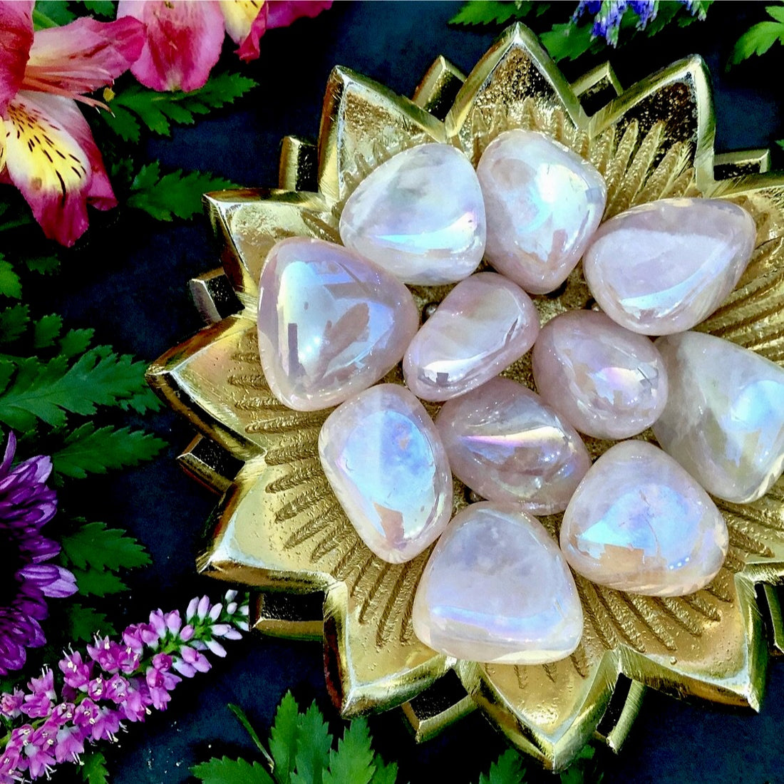 Angel Aura Rose Quartz Tumbles