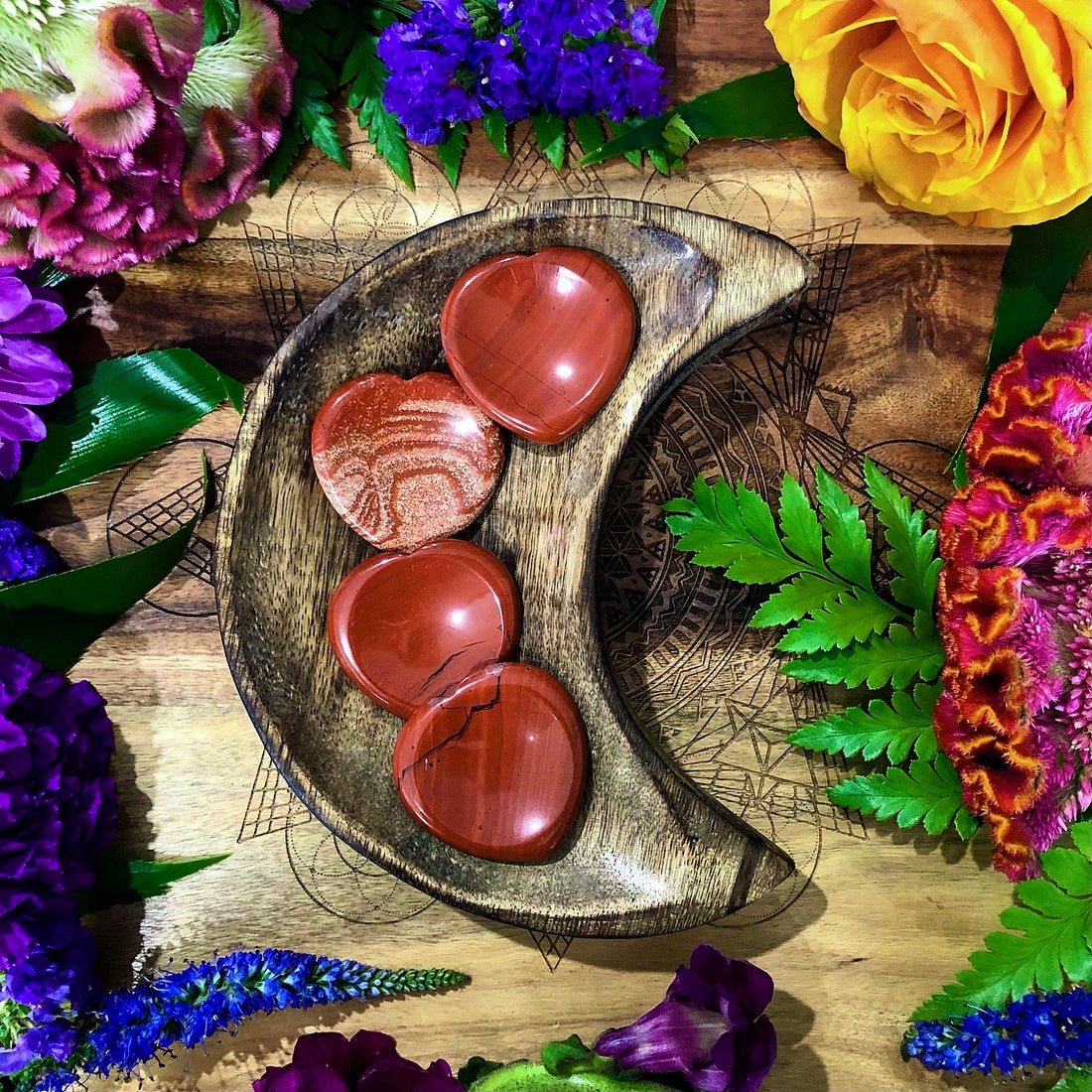 Red Jasper | Heart Worry Stone