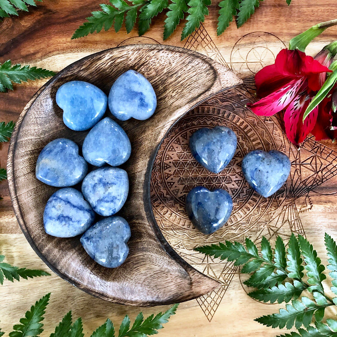 Blue Quartz Heart