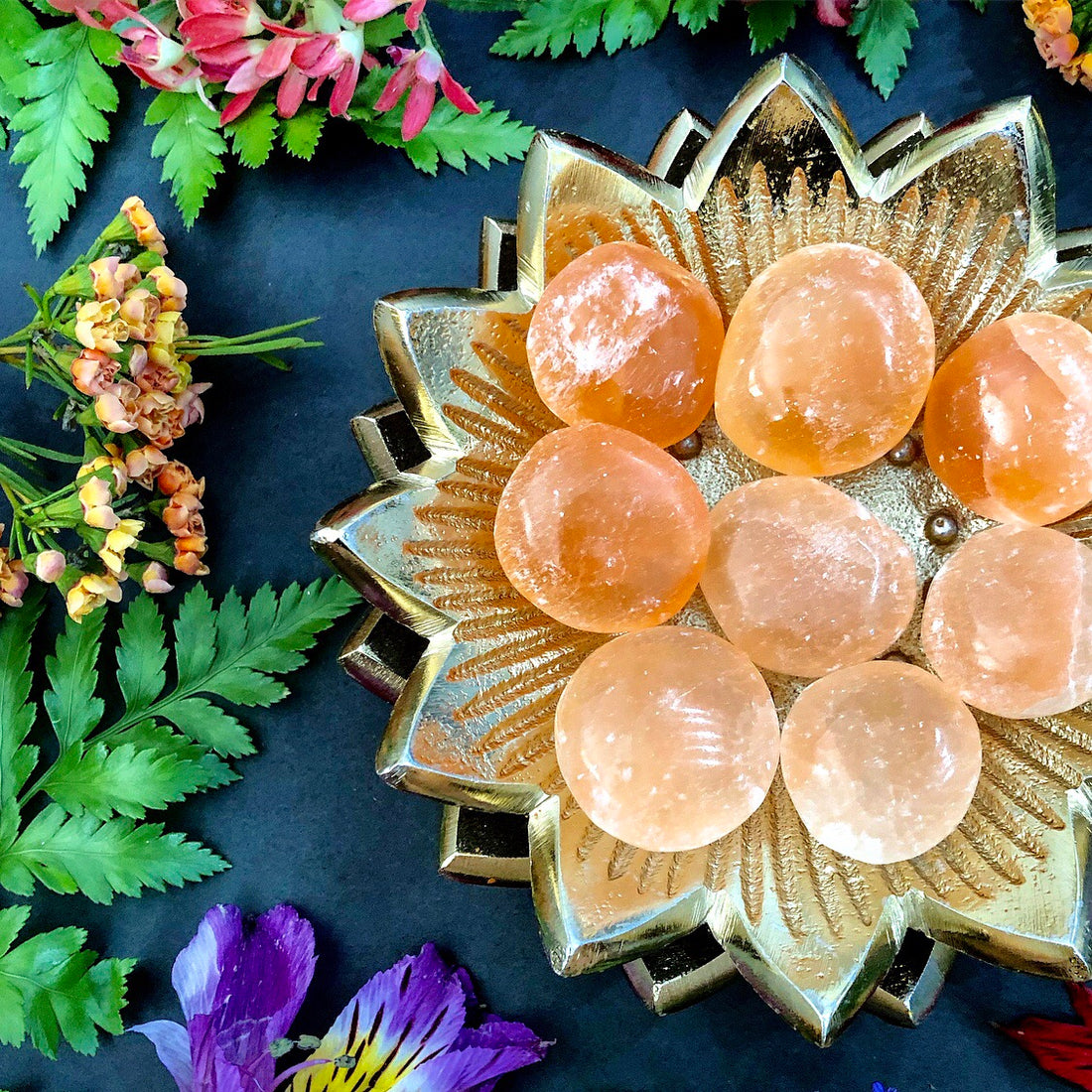 Peach Selenite Tumbles