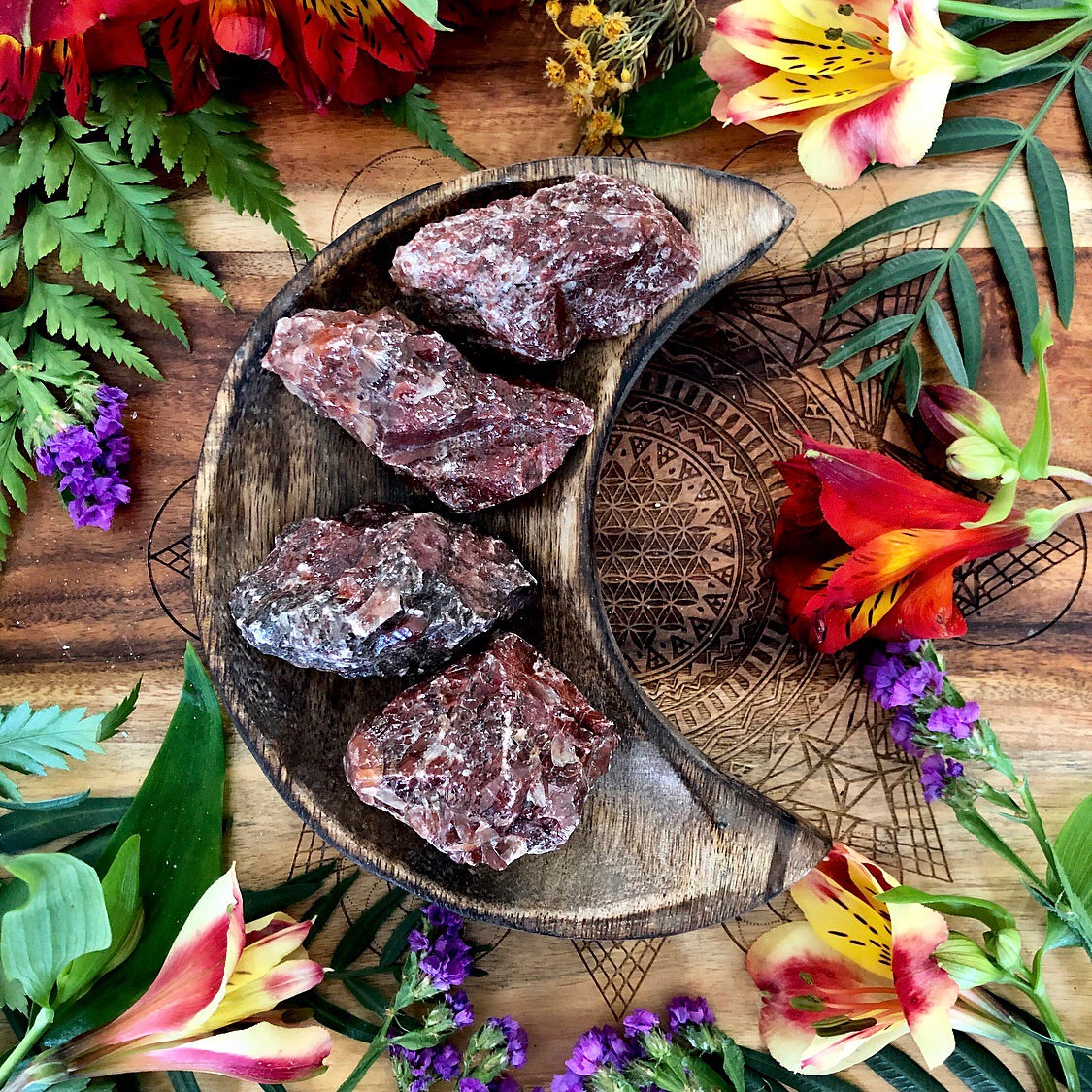 Red Calcite | Raw Gem ~ Medium