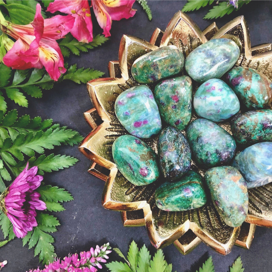 Ruby Fuchsite Tumbles | Small