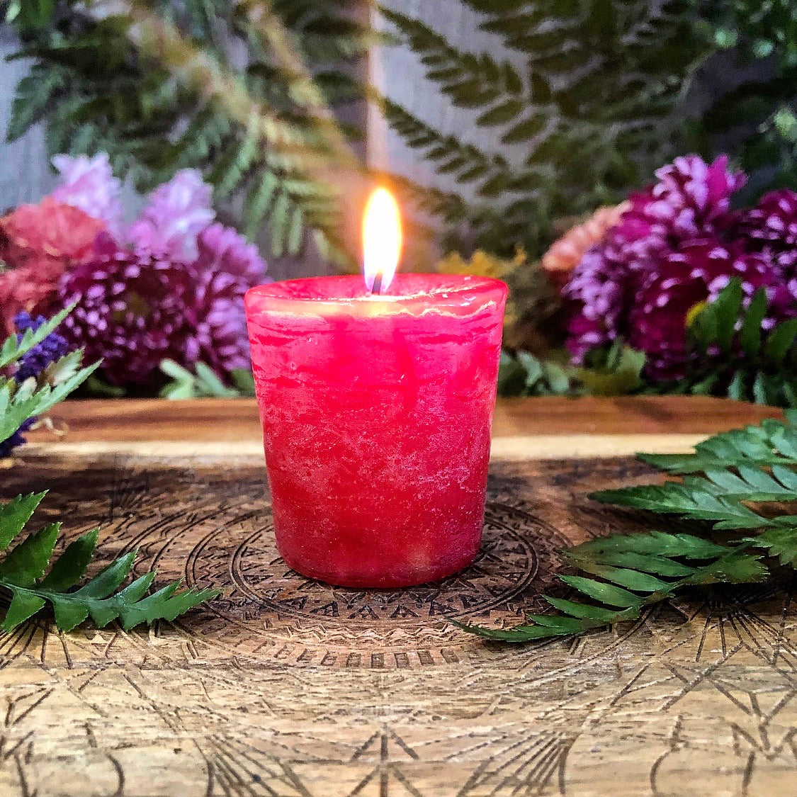 Scented Ritual Candle ~ Rose Pomegranate