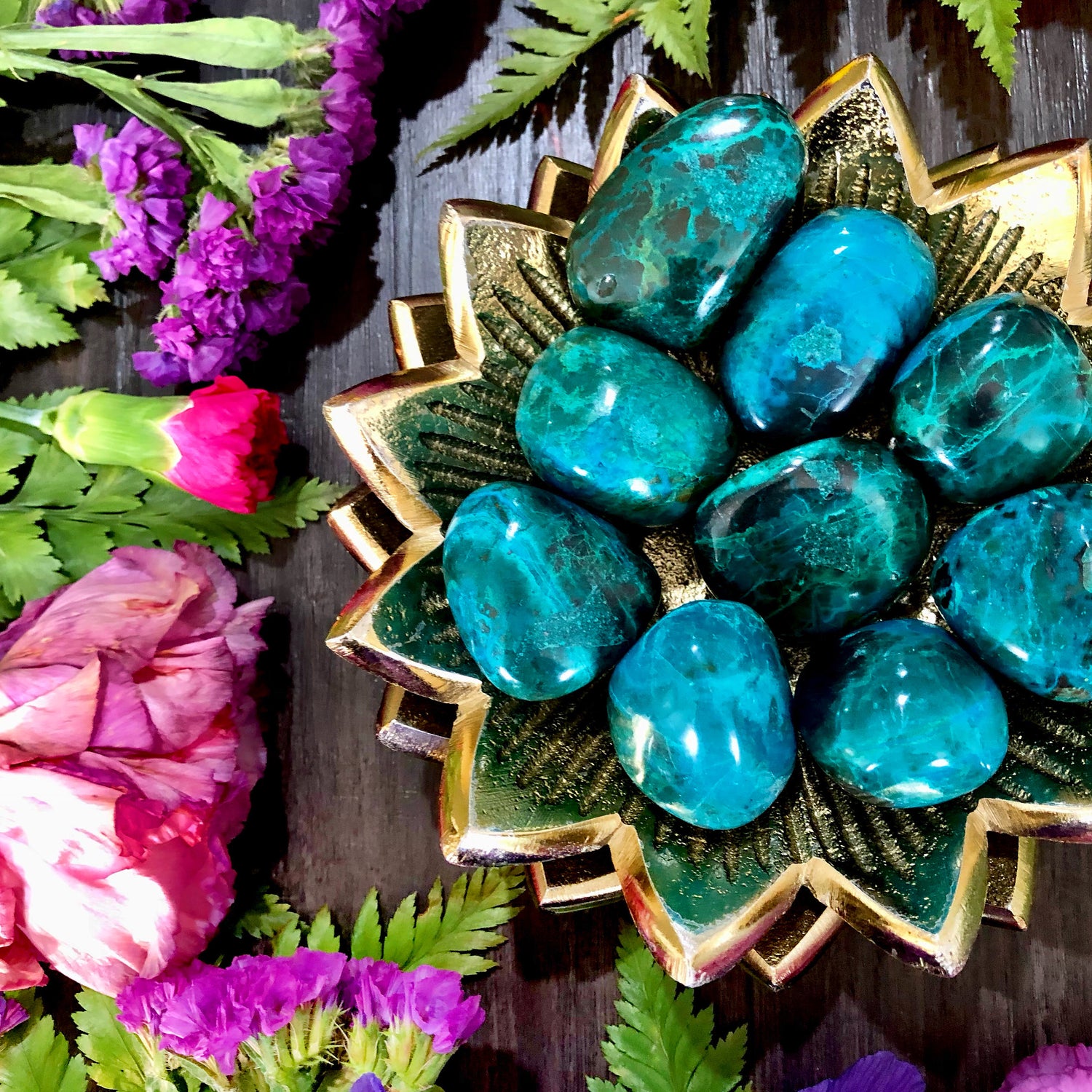 Chrysocolla Tumbles | Africa