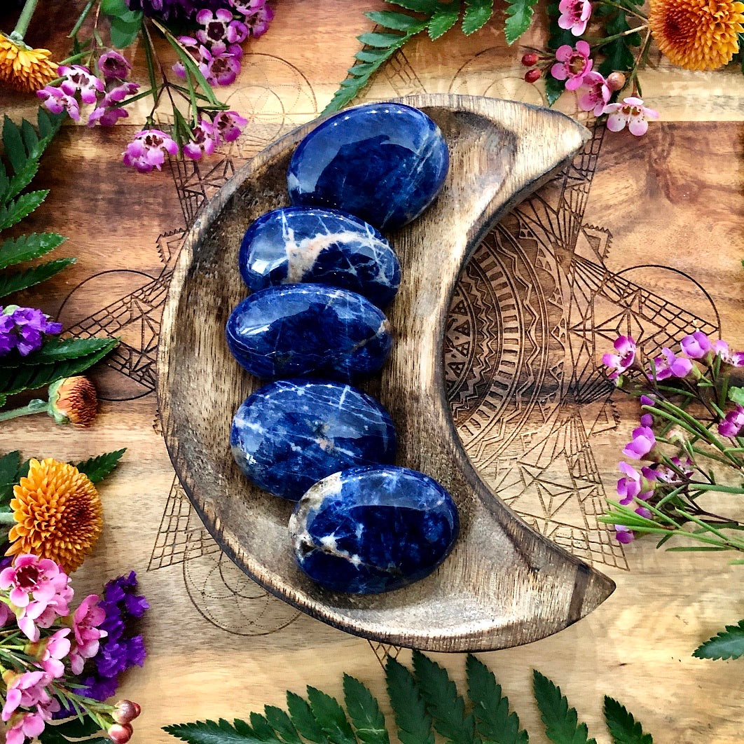 Sodalite Pillow Palm Stone