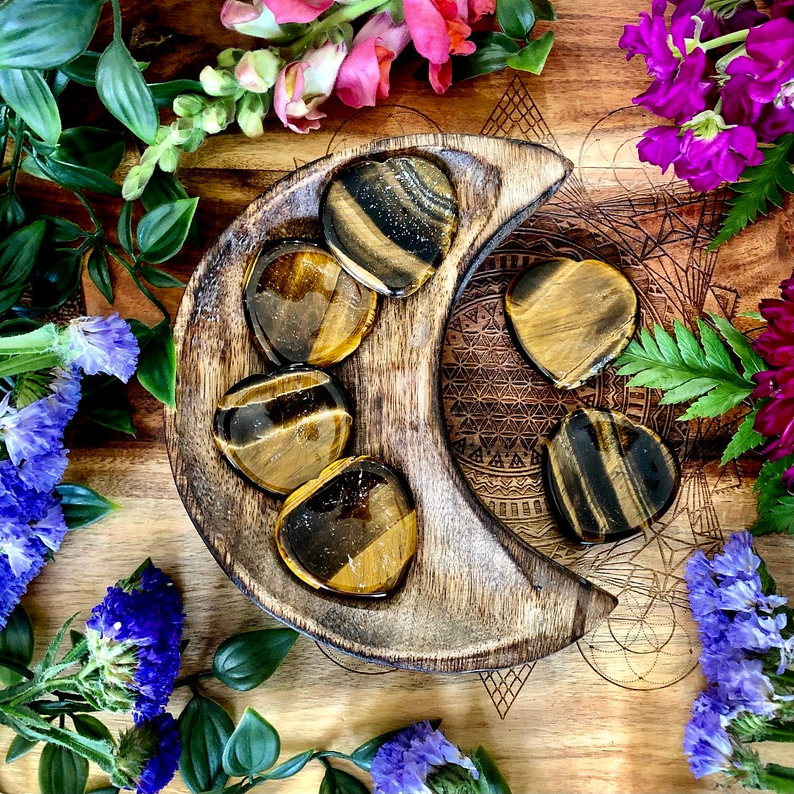 Tigers Eye | Heart Worry Stone