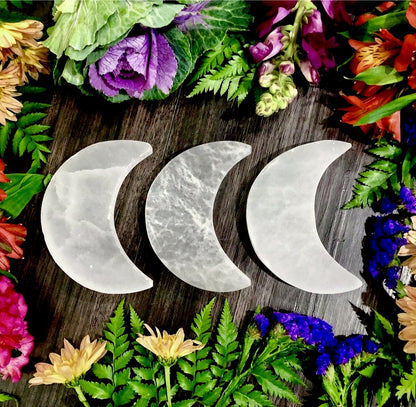 Selenite Crescent Moon | Morocco ~ Small