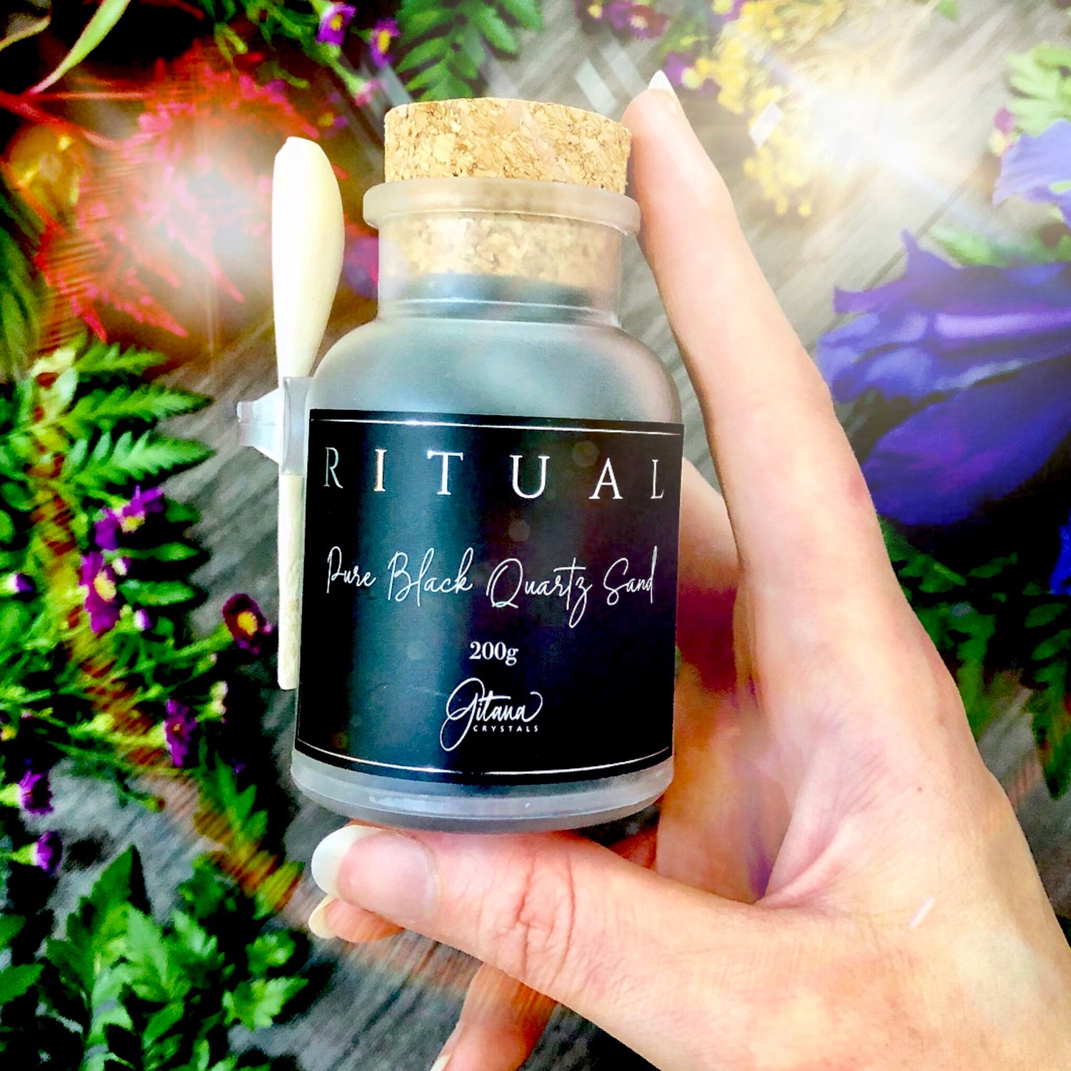Black Quartz | Ritual &amp; Smudging Sand ~ 200g