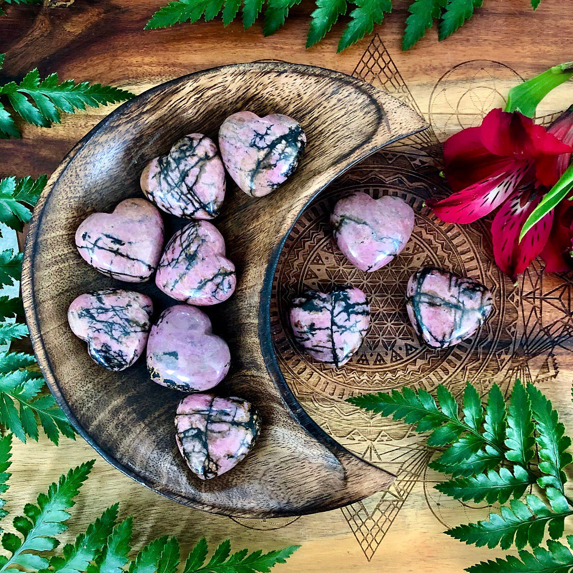 Rhodonite Heart