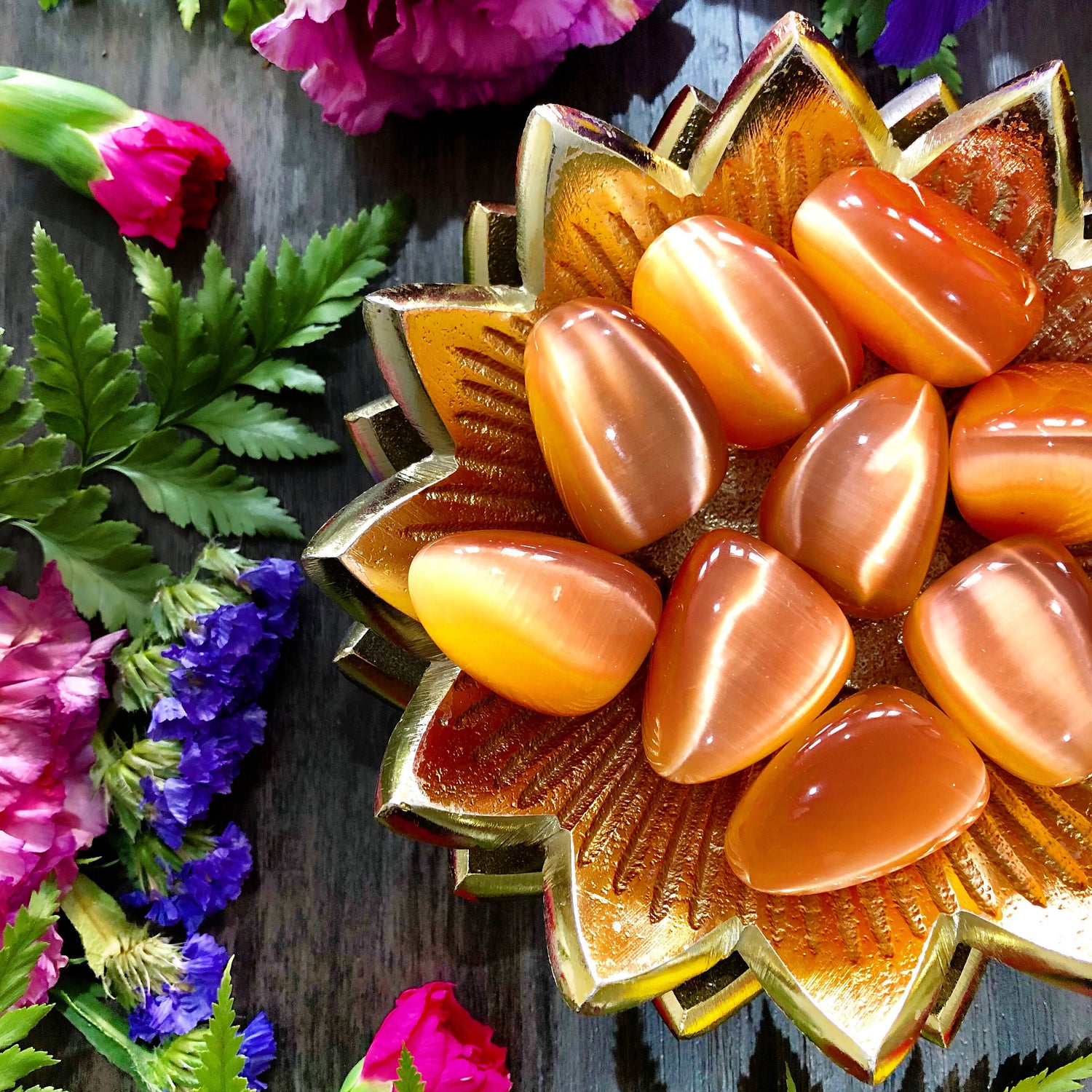 Cats Eye Tumbles | Tangerine