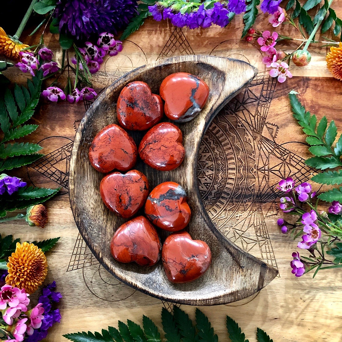 Red Jasper Heart