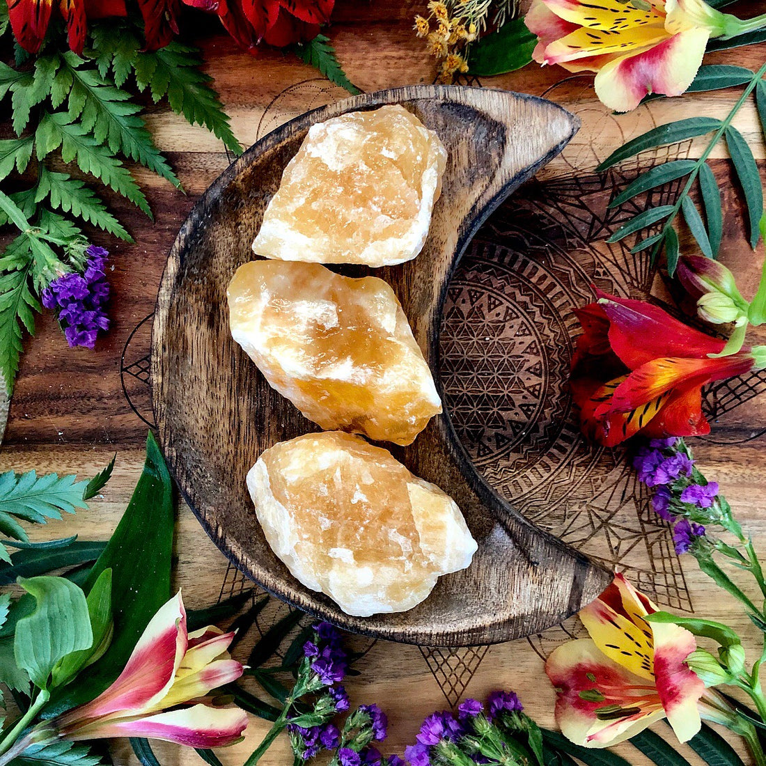 Orange Calcite | Raw Gem ~ Medium