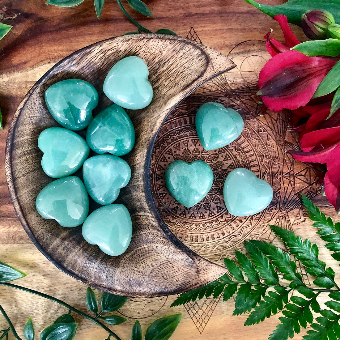 Green Aventurine Heart