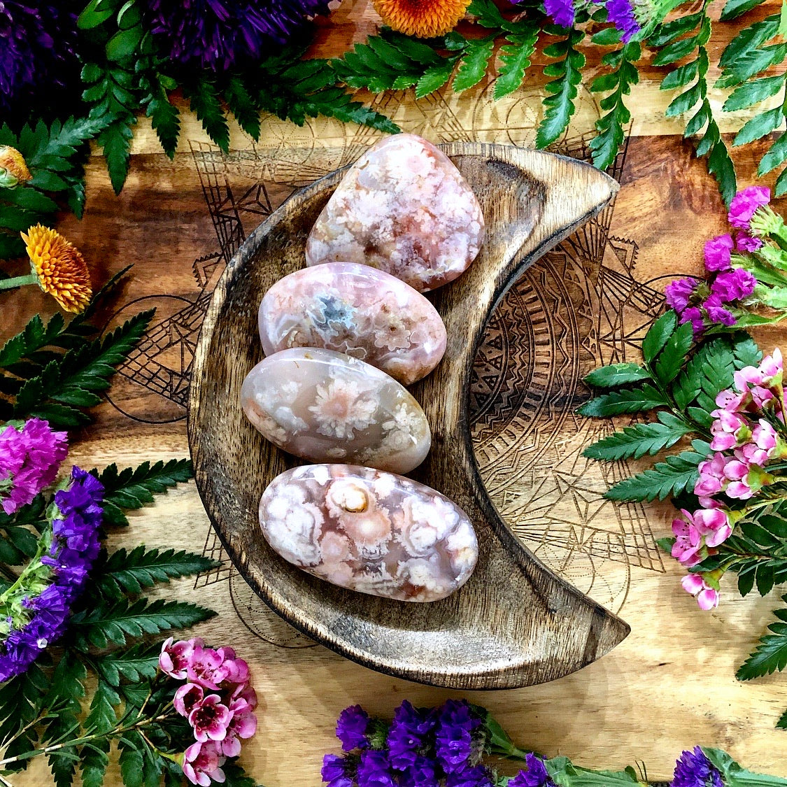 Flower Agate Free Form | Mini