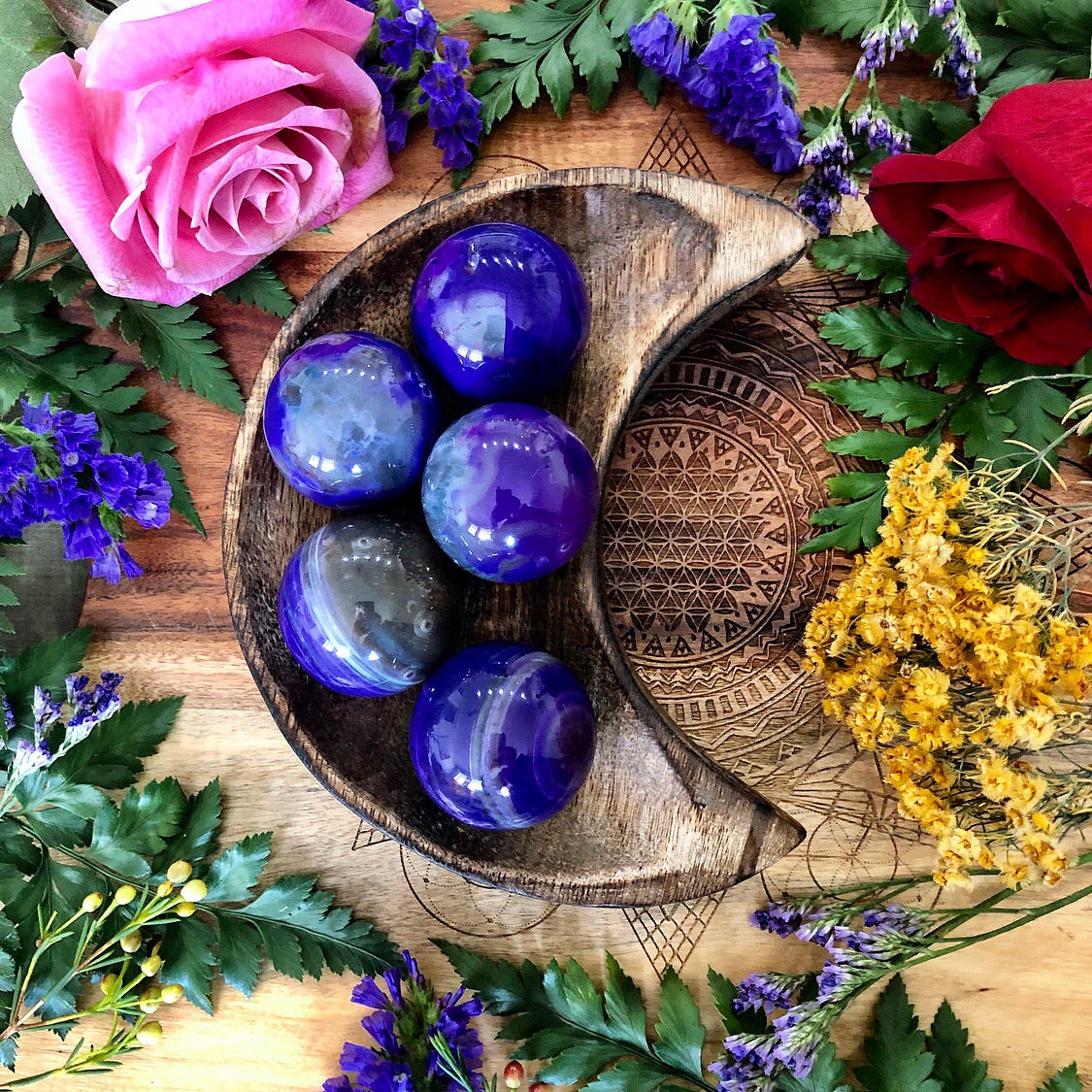 Agate Sphere | Mystic Purple ~ Small