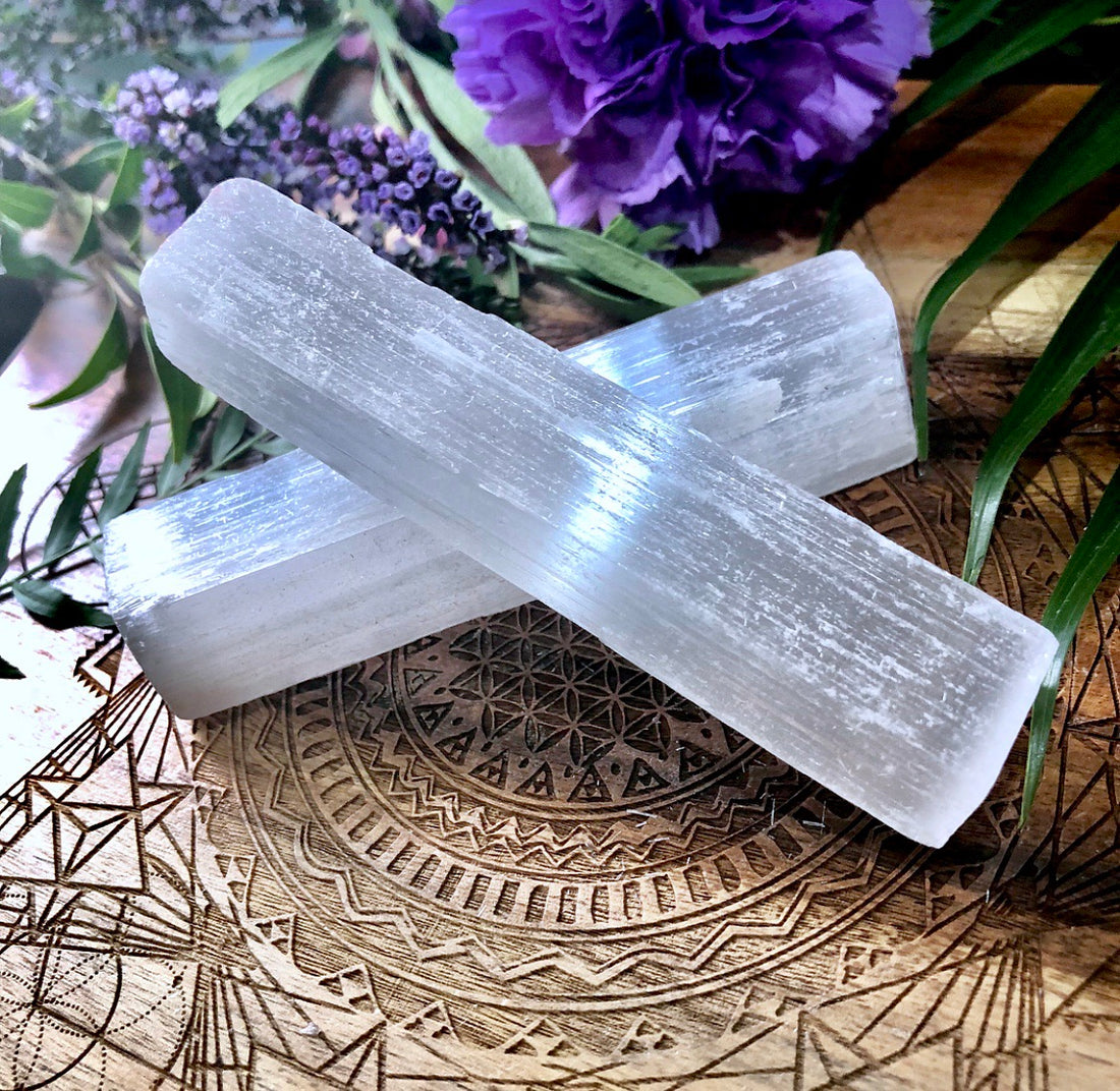 Selenite Raw Rods